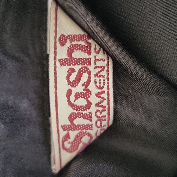 Embroidered Black Long Coat - Picture 6 of 6